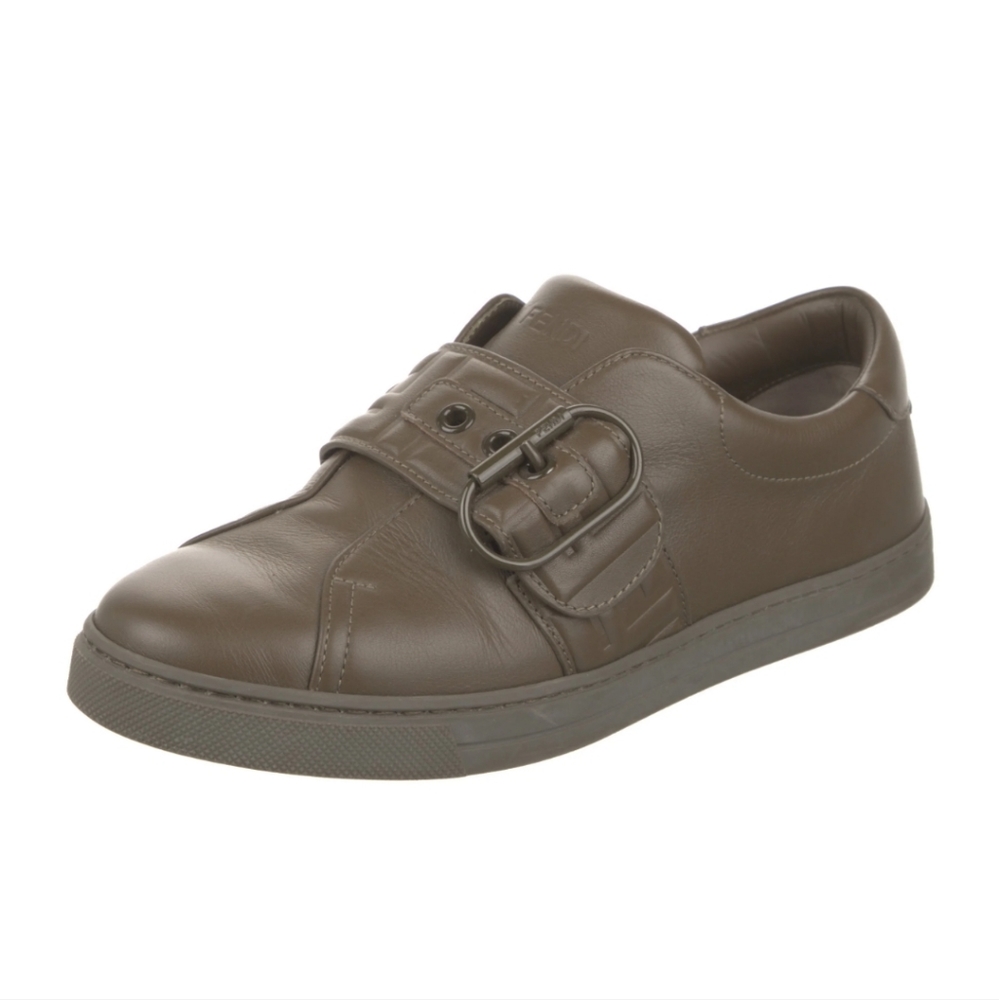 FENDI Vitello Leather Sneakers - EU 37